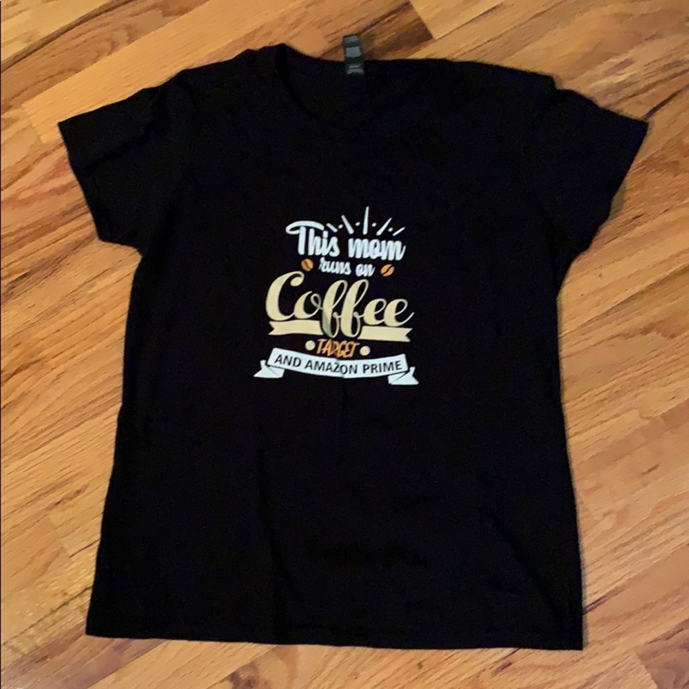 mom runs on coffee target & amazon prime T-shirt